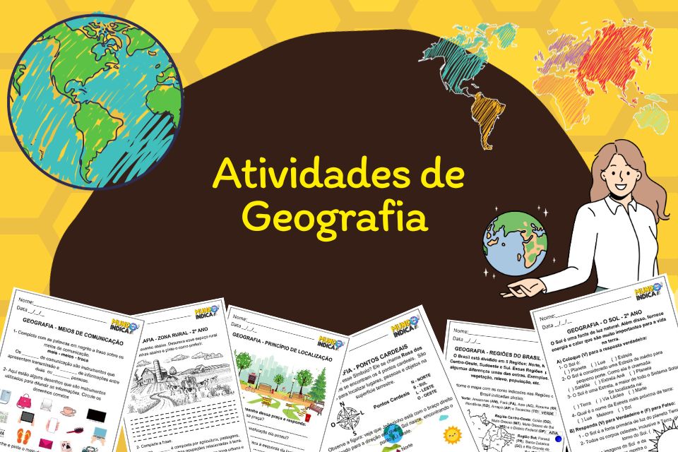 Atividades De Geografia Pequeno Lobato 8525