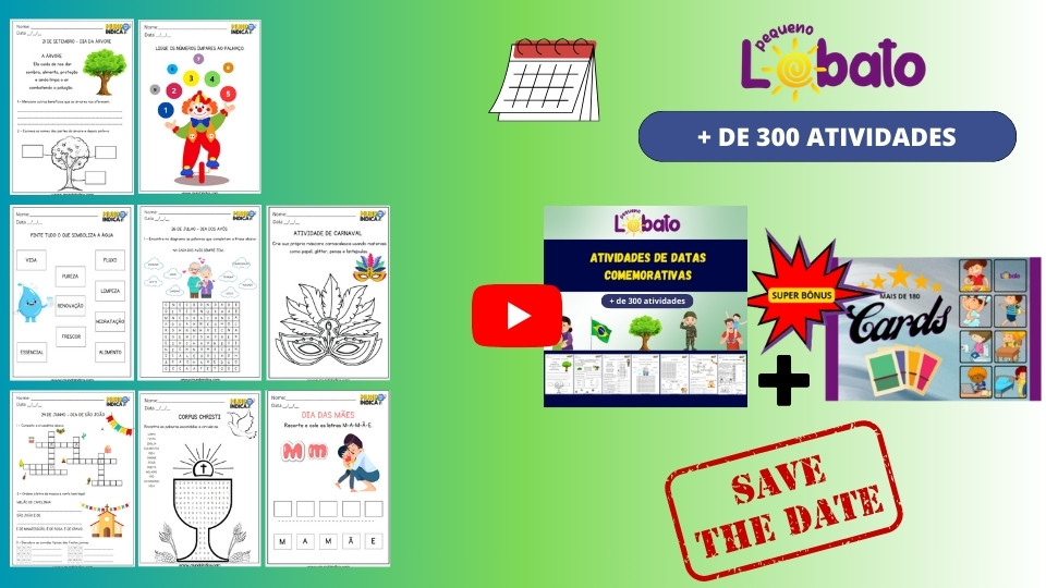 Material Completo com Atividades de Datas Comemorativas para Crianças em PDF