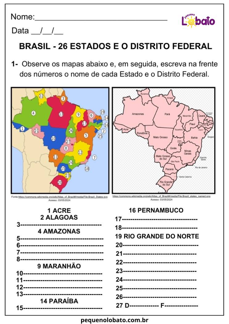 Atividade de Geografia