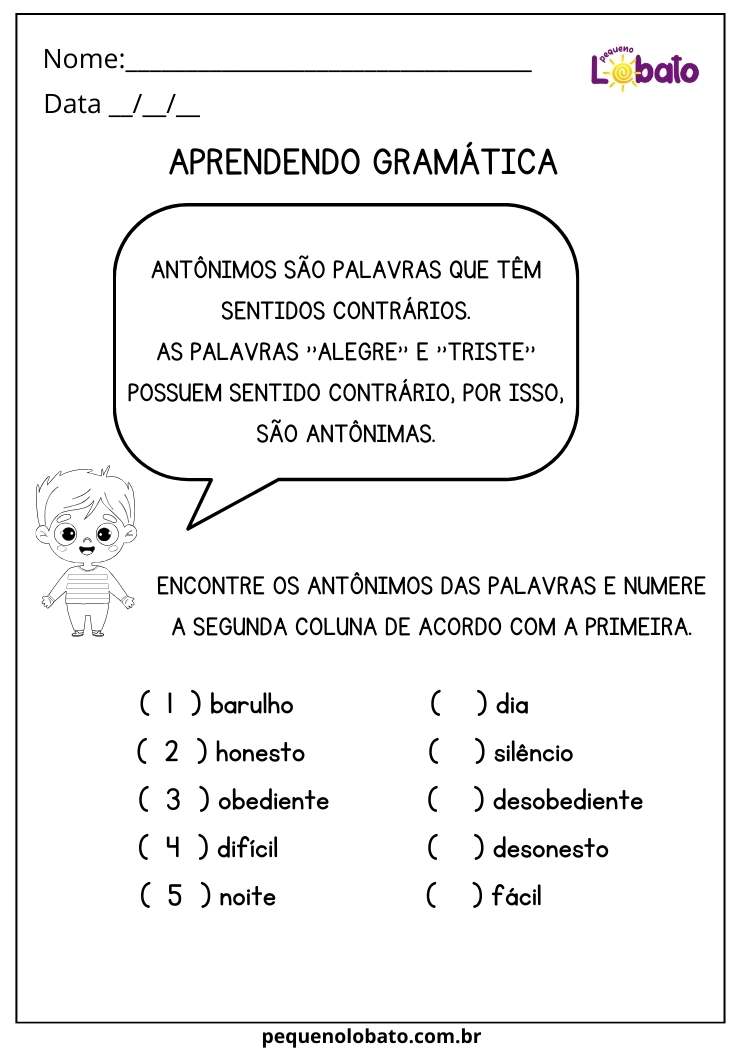 Atividade de português gramática