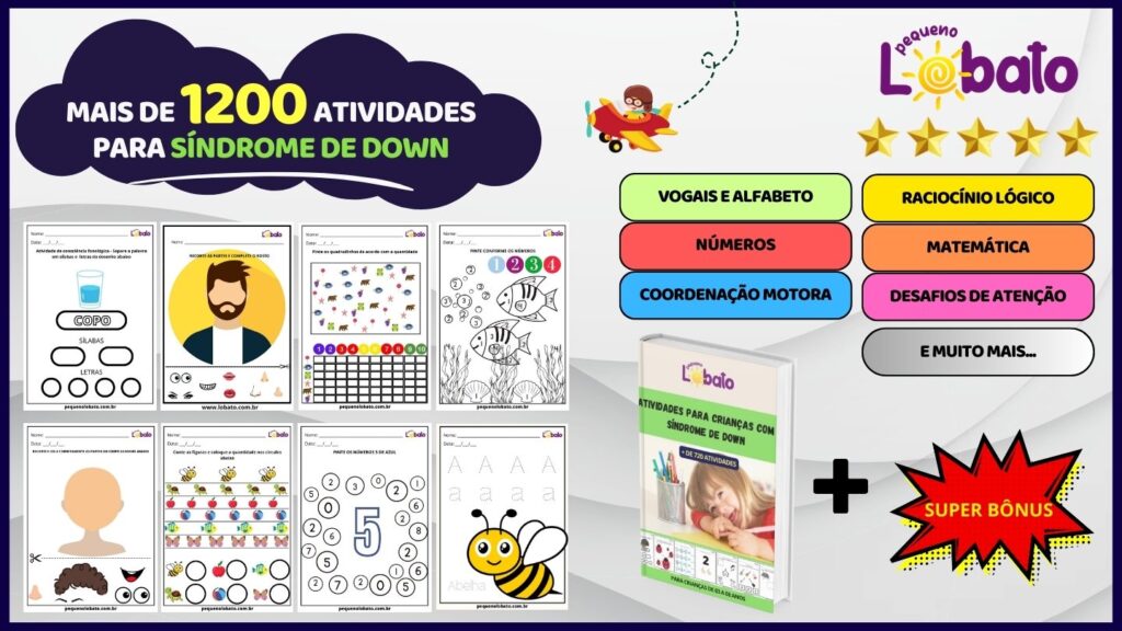 1.200 Atividades Para Alunos Com Síndrome de Down para Imprimir