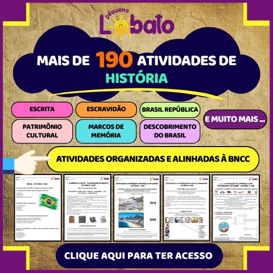 ATIVIDADES DE HISTÓRIA