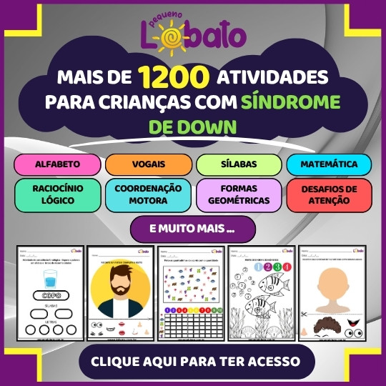 ATIVIDADES PARA CRIANÇAS COM SÍNDROME DE DOWN