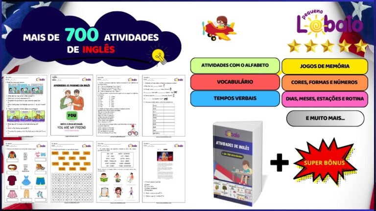 Apostila de Atividades de Inglês para Imprimir