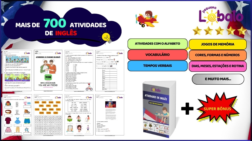 Apostila de Atividades de Inglês para Imprimir