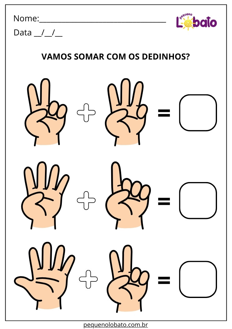Atividade de Matemática para Alunos com Autismo para Imprimir