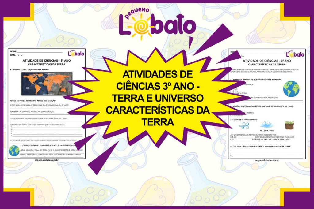 Atividades de Ciências 3º Ano - Características da Terra