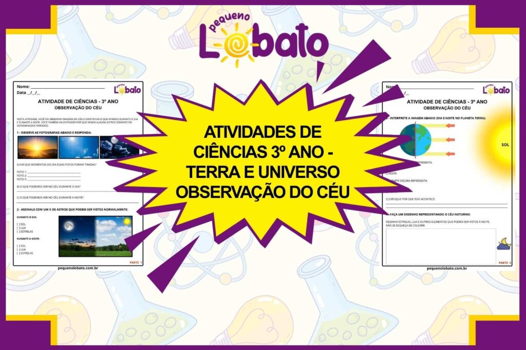 Atividades de Ciências 3º Ano - Observação do Céu