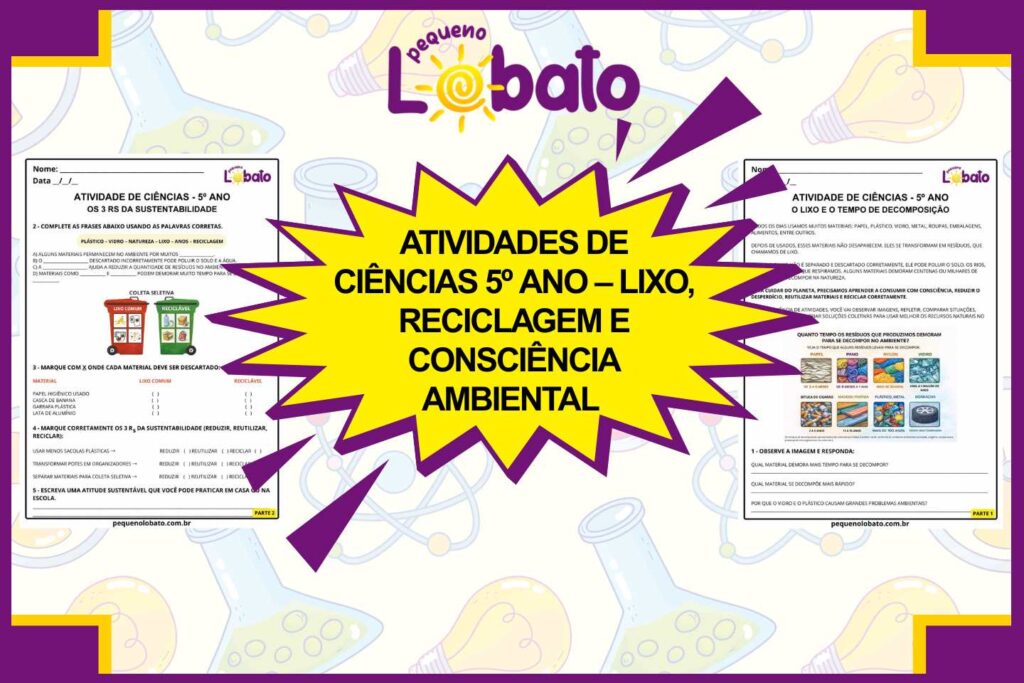 Atividades de Ciências 5º Ano – Lixo, Reciclagem e Consciência Ambiental segundo a BNCC