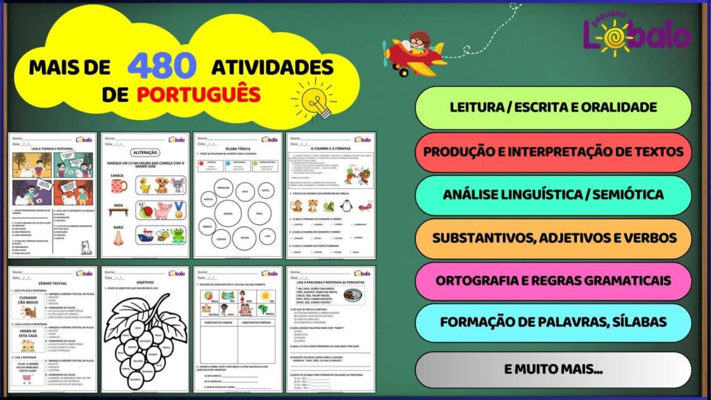 Material com Atividades de Português Anos Iniciais do Fundamental 1 a 5 Ano BNCC PDF