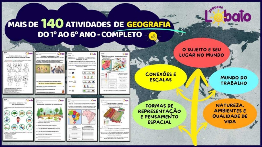 Material com Atividades de Geografia Anos Iniciais do Fundamental 1 a 6 Ano BNCC PDF