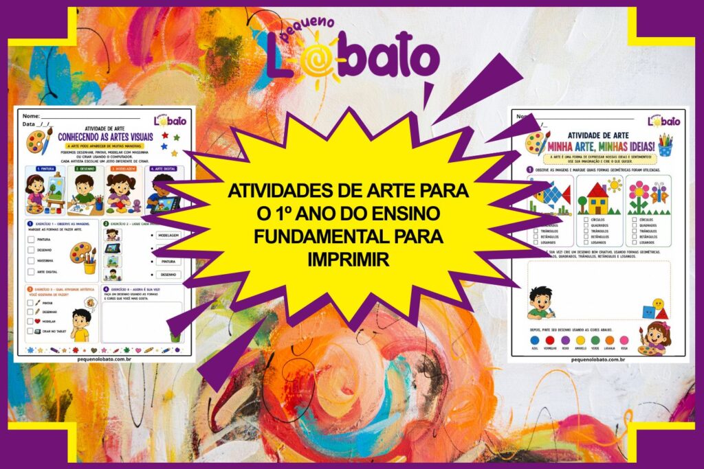 Atividades de Arte para o 1º Ano do Ensino Fundamental para Imprimir
