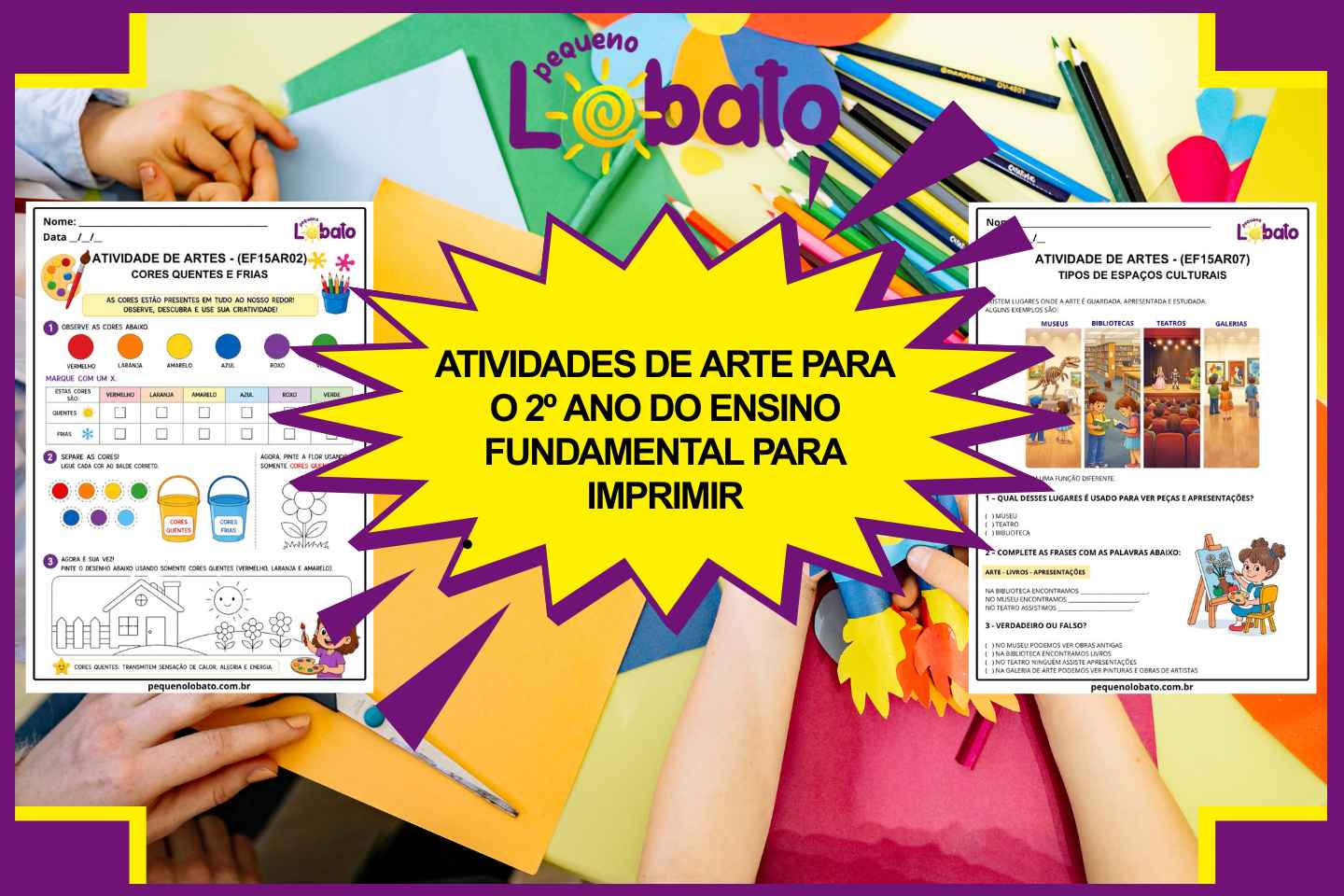 Atividades de Arte para o 2º Ano do Ensino Fundamental para Imprimir