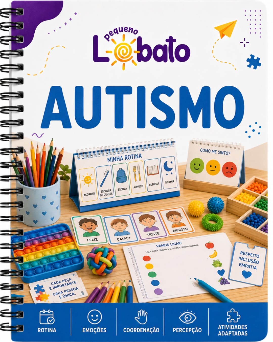 Autismo Pequeno Lobato para imprimir