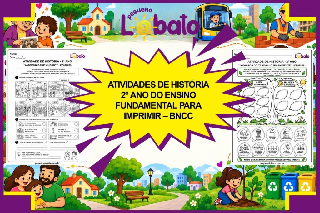 Atividades de História 2º Ano do Ensino Fundamental para Imprimir – BNCC