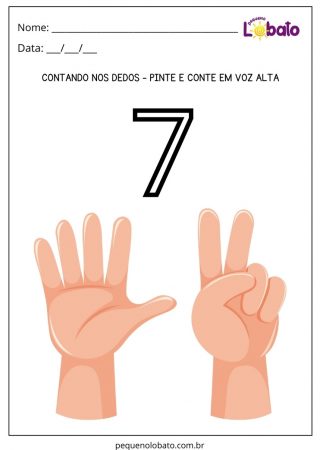 Atividade Contando nos Dedos para Alunos com Dislexia