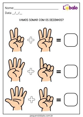 Atividade Lúdica de Matemática para Alunos com Autismo para Imprimir