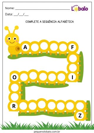 Atividade com Alfabeto para Alunos com Dislexia