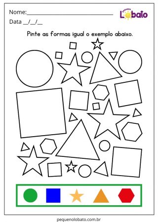 Atividade com Formas Geométricas para Alunos com TOD