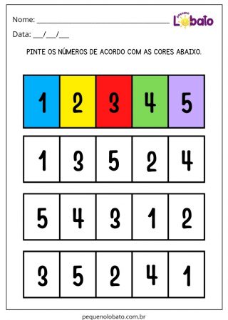 Atividade com Números para Alunos com Dislexia