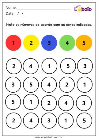 Atividade com Números para Síndrome de Down