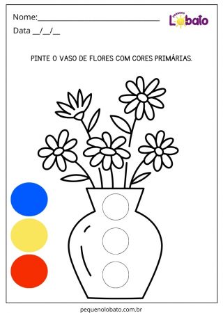 Atividade com Pintura de Cores Primárias para Alunos com TOD