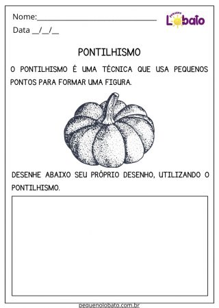 Atividade de Artes 4 Ano para Imprimir