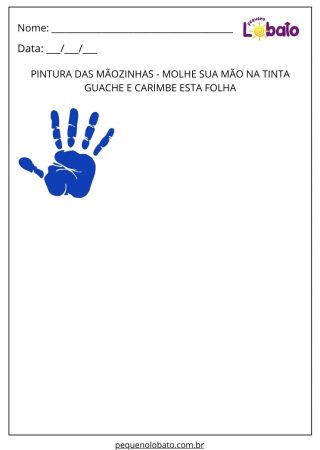 Atividade de Artes com Tinta Guache para Imprimir
