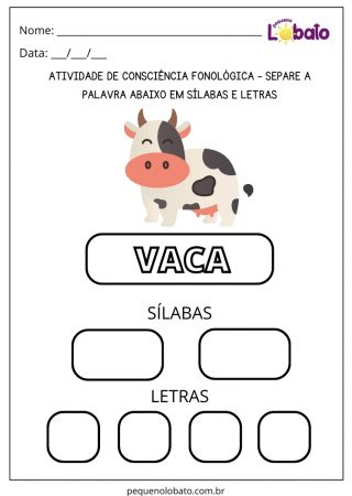 Atividade de Consciência Fonológica para Alunos com Dislexia