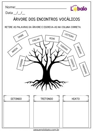 Atividade de Português 4 Ano para Imprimir