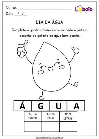 Atividade de Português de Alfabetização para Imprimir