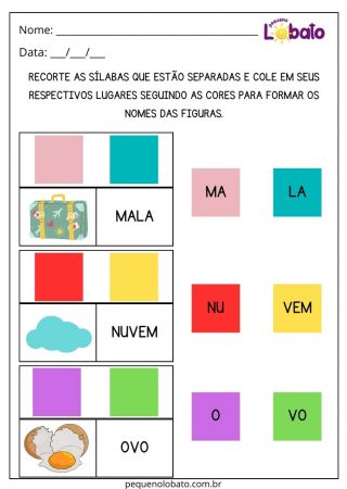 Atividade de Português para Alunos com Dislexia