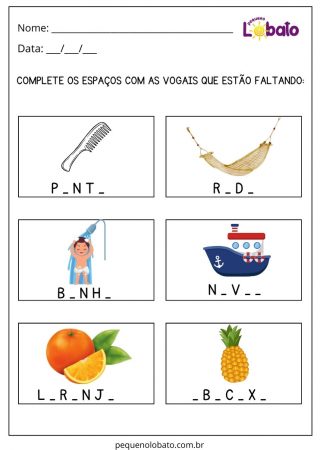 Atividade de Português para Alunos com TOD