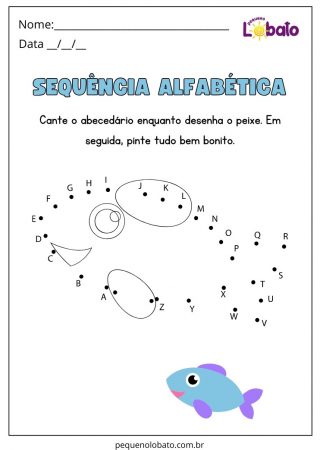 Atividade de Sequência Alfabética para Alunos com TOD