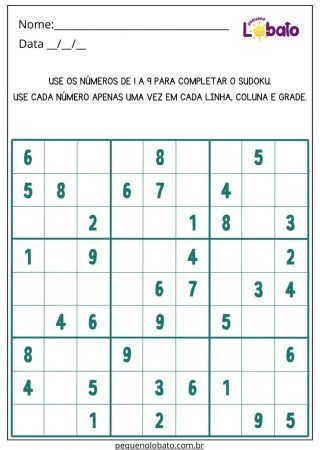 Atividade de estimulação cognitiva para jovens