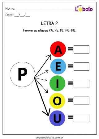 Atividade para Alunos com Dislexia Forme Sílabas