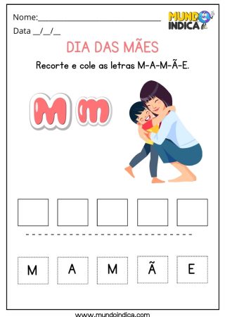 Atividade para o dia das mães