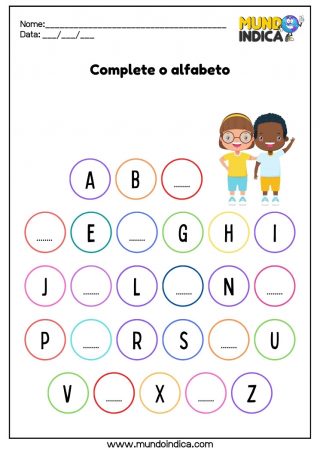 atividade de alfabetização para alunos com tdah para imprimir