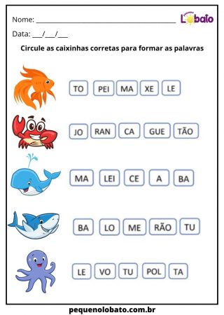 atividade para alunos com tdah